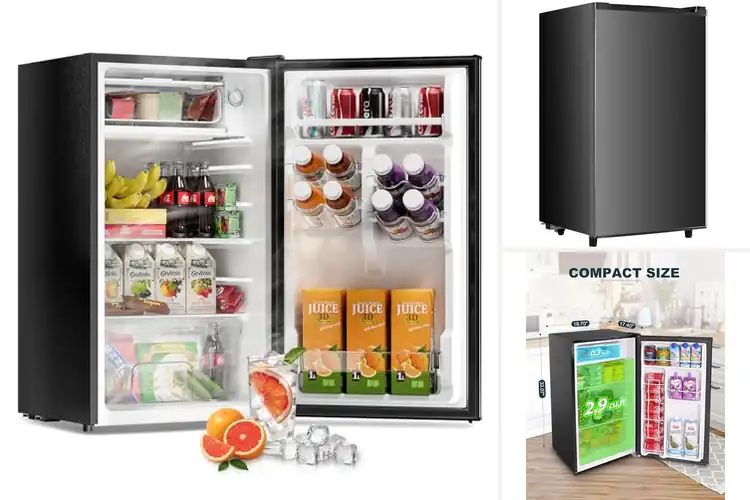 Detailed view of Best 3.2 Cu Ft Mini Fridge With Freezer Capacity