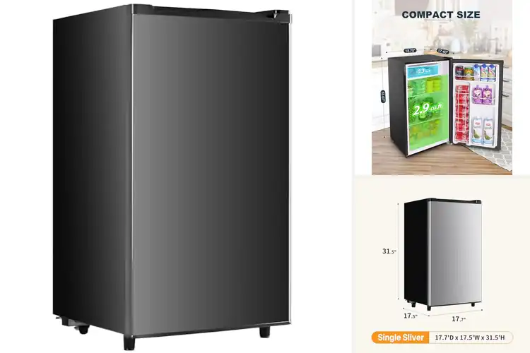 Detailed view of Best 3.2 Cu Ft Mini Fridge With Freezer