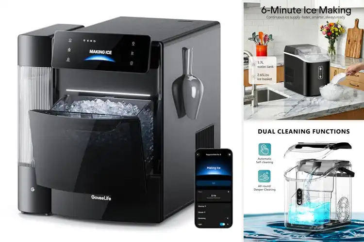 Detailed view of Best 6 Minute Nugget Ice Makers: Fast, Chewable Ice Now