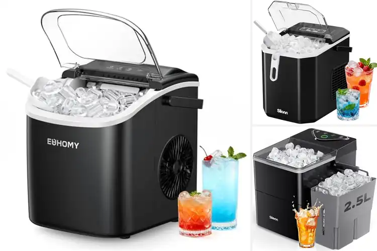 Detailed view of Best Countertop Ice Maker Storage