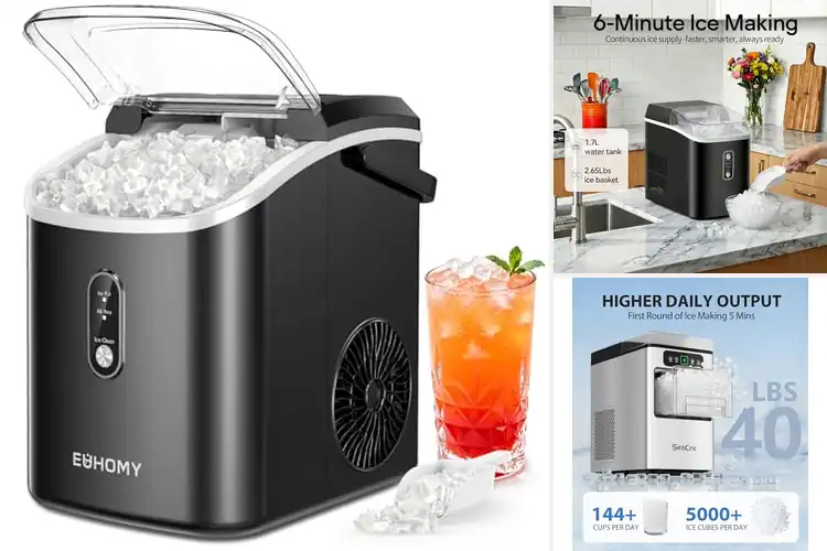 Detailed view of Best Countertop Nugget Ice Makers With Removable Basket