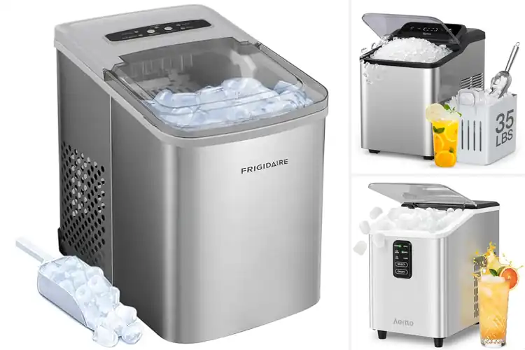 Detailed view of Best Sleek Stainless Ice Maker Design
