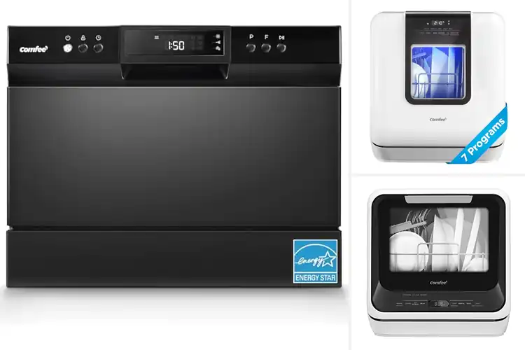 Detailed view of Best Space Saving Countertop Dishwasher