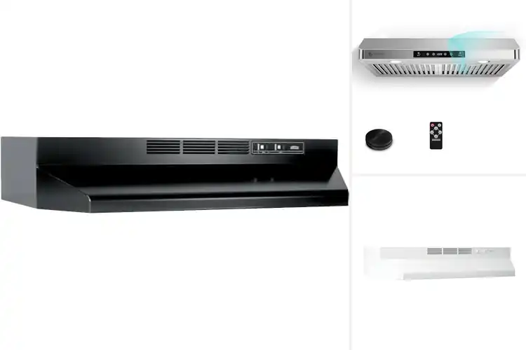 Detailed view of Best Under Cabinet Range Hoods: 10 Kitchen Upgrades